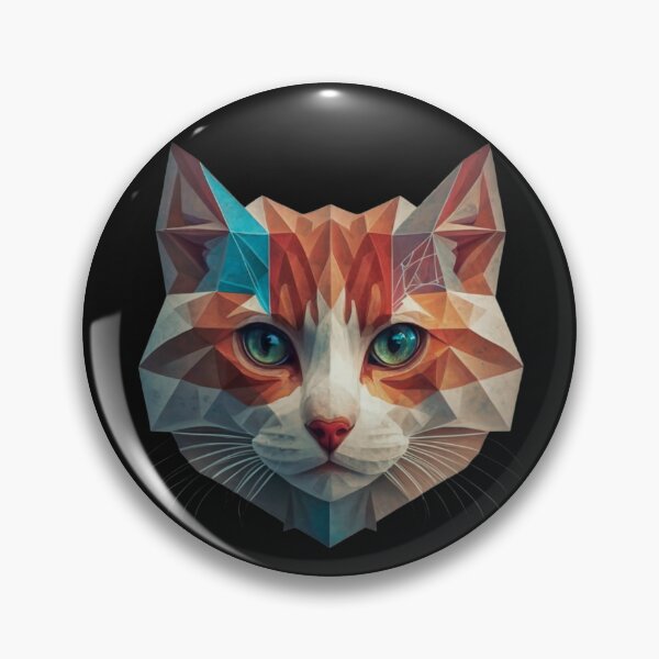 Item preview, Geometric Cat Wild Logo designed and sold by ArtByKubina.