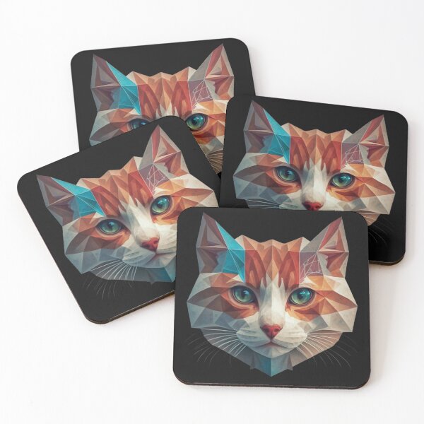 Item preview, Geometric Cat Wild Logo designed and sold by ArtByKubina.