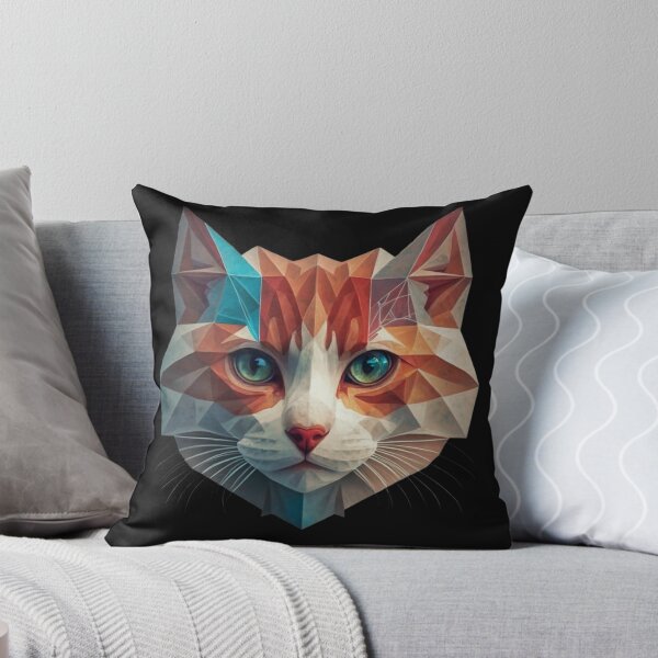 Item preview, Geometric Cat Wild Logo designed and sold by ArtByKubina.