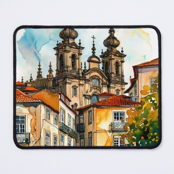 Item preview, Watercolor Design of Braga - Portugal designed and sold by Sketch-Shack.