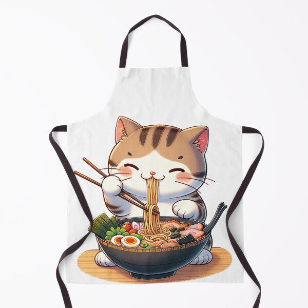 Item preview, Cat Eating Ramen | Cute Cat | Chopsticks | Kawaii designed and sold by ShopCoolStop.