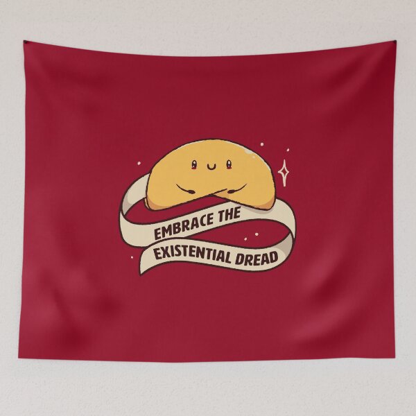 Item preview, Embrace The Existential Dread Funny Cookie by Tobe Fonseca designed and sold by Tobe Fonseca®.