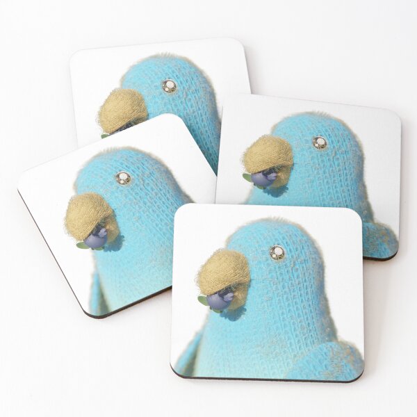 Item preview, Worsted parakeet eating designed and sold by 3DChop.