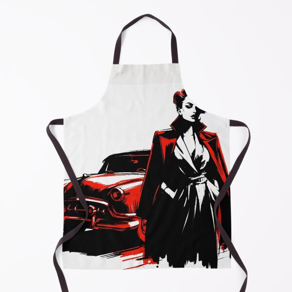 Item preview, Noir Woman with Car [Vintage, Retro] designed and sold by RESToRAPTOR.