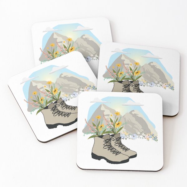 Item preview, Floral Hiking Shoes - Alpine Adventure designed and sold by Design Shop.