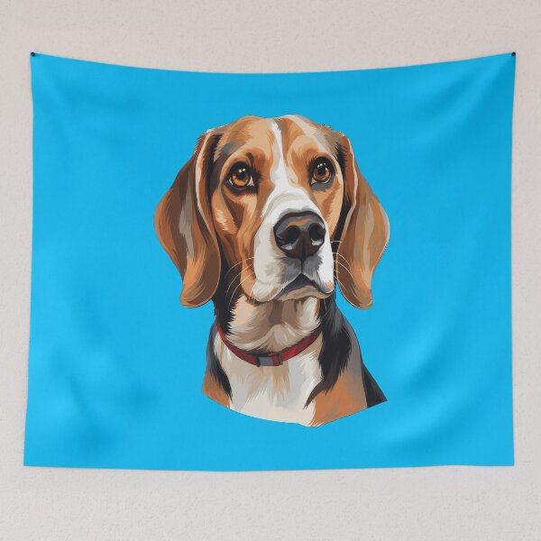 Item preview, Beagle Pet Dog Owner Watercolor Full Face Art Design designed and sold by fantasticdesign.