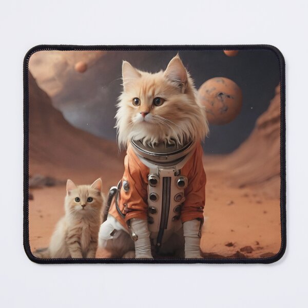 Item preview, cute cat in mars  designed and sold by Imagine2024.