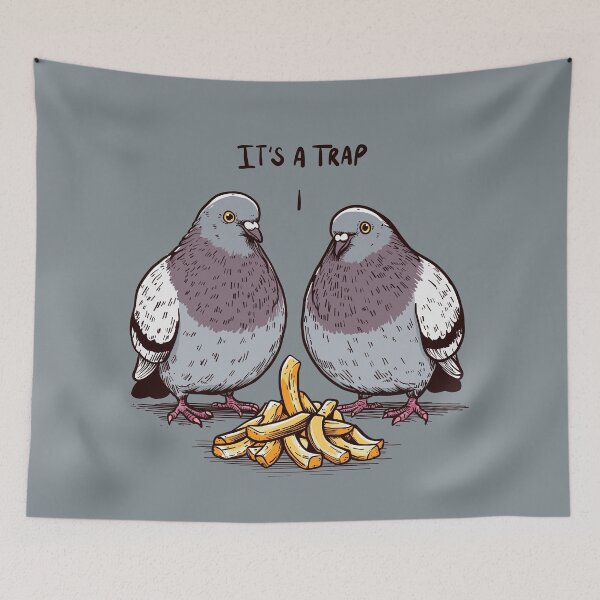 Item preview, Pigeon Trap designed and sold by KilkennyCat Art.
