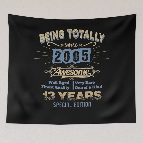 Item preview, Being Totally Since 2005 Awesome 13 Years Old Teenager Tee designed and sold by Pricity Designs.