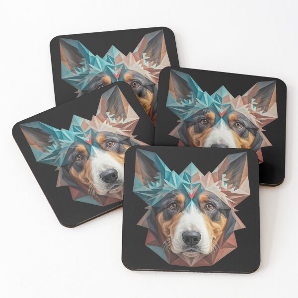 Item preview, Geometric Dog Wild Logo designed and sold by ArtByKubina.