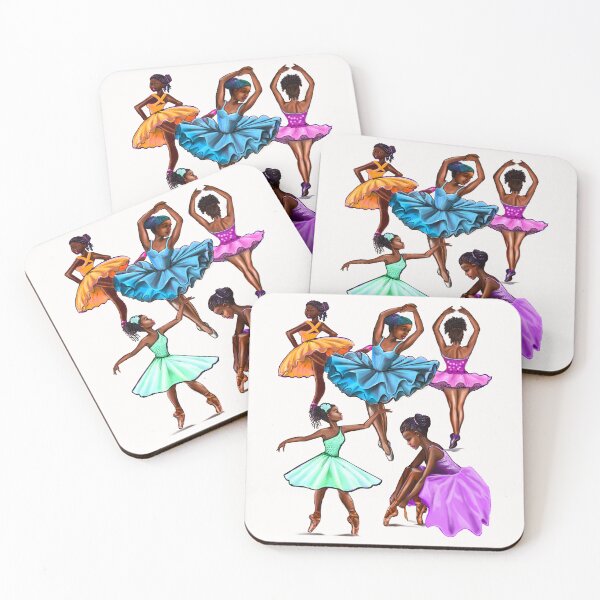 Item preview, African American dancers, Black ballerina girls natural Afro hair corn rows ballet dancing 2 ! Dance designed and sold by Artonmytee.