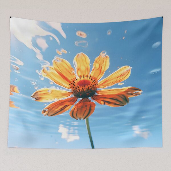 Item preview, A close up of a flower under water designed and sold by johndesign88.