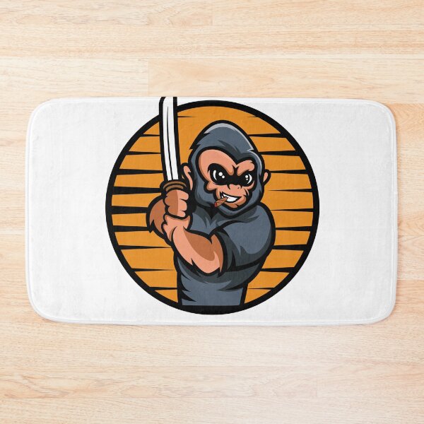 Item preview, Cool Monkey Samurai with Catana  designed and sold by Design 91maji.