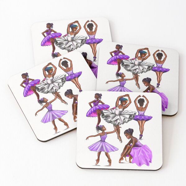 Item preview, African American dancers 3, Black ballerina girls Afro hair ballet dancing  ! Dance designed and sold by Artonmytee.