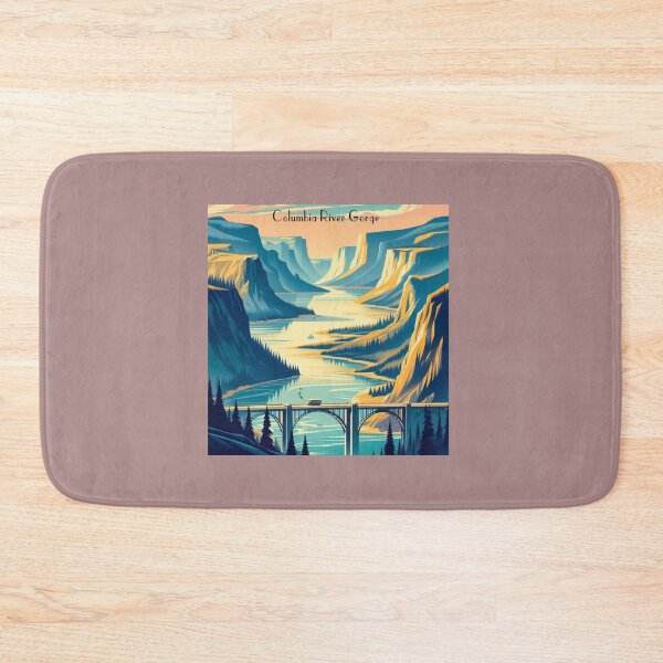 Item preview, Columbia River Gorge Retro Travel Poster designed and sold by VistaMar.