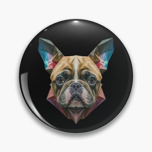 Item preview, French Bulldog Geometric Dog Wild Logo designed and sold by ArtByKubina.