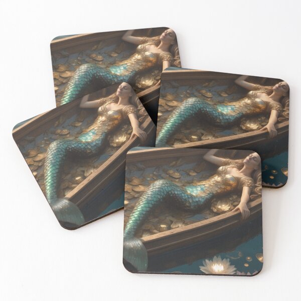 Item preview, Mermaid on Boat designed and sold by piscesmermaid.