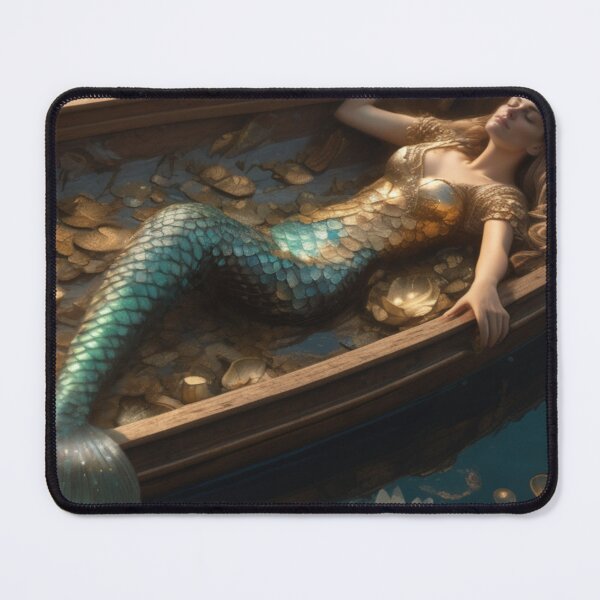 Item preview, Mermaid on Boat designed and sold by piscesmermaid.