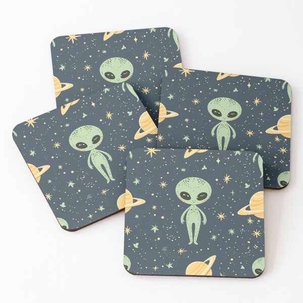 Item preview, Cosmic Cutie Alien Seamless Pattern designed and sold by Sir Meow Meow.