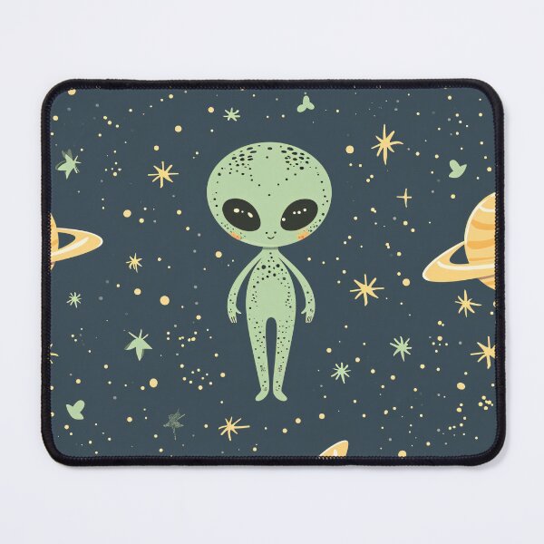 Item preview, Cosmic Cutie Alien Seamless Pattern designed and sold by Sir Meow Meow.