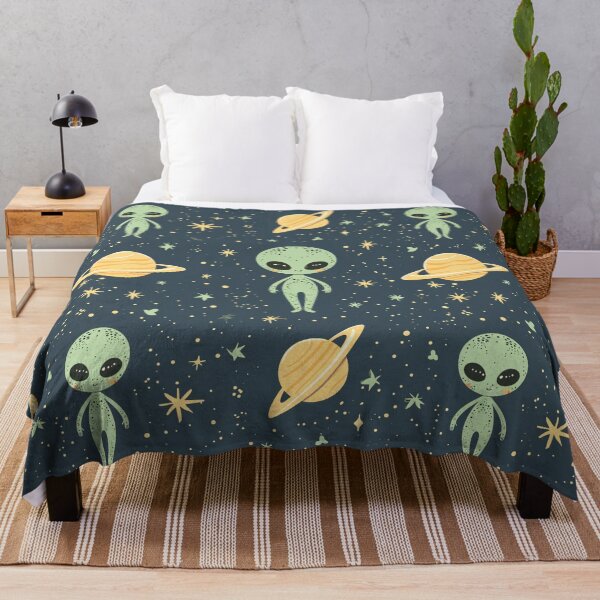 Item preview, Cosmic Cutie Alien Seamless Pattern designed and sold by Sir Meow Meow.