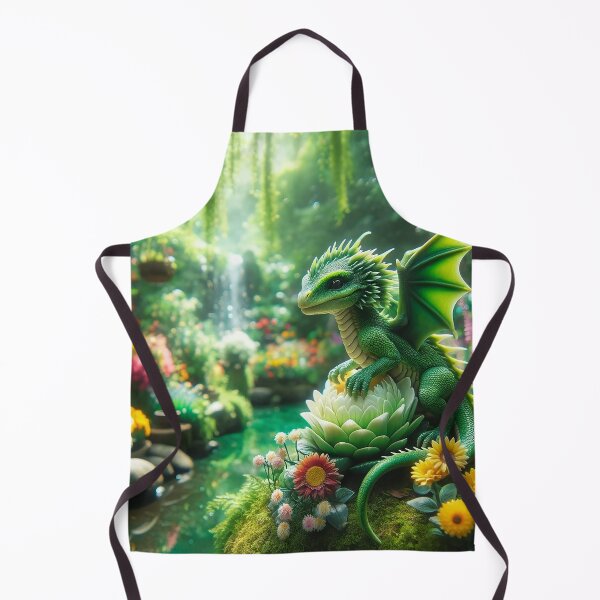 Item preview, Magic Dragon in Lush Flower Forest designed and sold by sweetbelle.