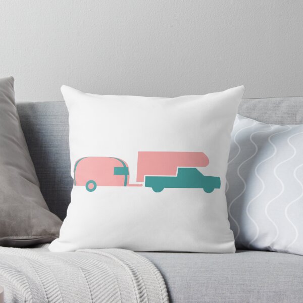 Item preview, Truck Camper Towing Airstream - Retro Colors designed and sold by Jon Mardin.