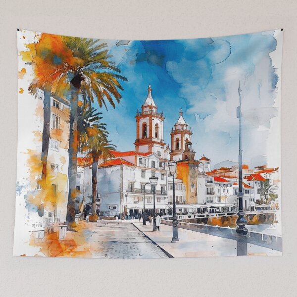 Item preview, Watercolor Design of Faro - Portugal  designed and sold by Sketch-Shack.