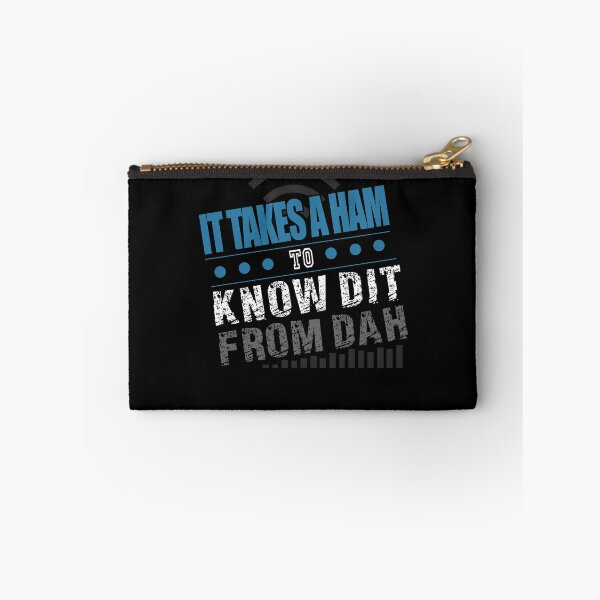 Item preview, It Takes A Ham To Know Dit From Dah Funny Radio Operator Tee designed and sold by Kieran Abbott.