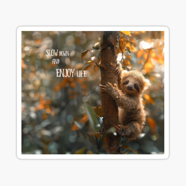 Item preview, Adorable Sloth in tree designed and sold by Mario  Rojas.