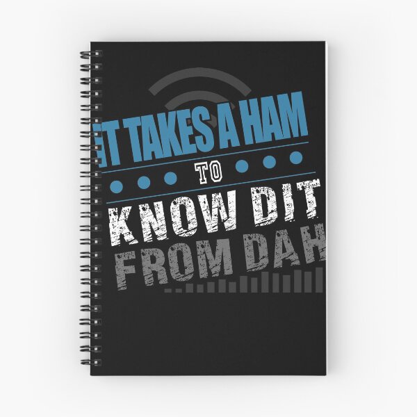 Item preview, It Takes A Ham To Know Dit From Dah Funny Radio Operator Tee designed and sold by Kieran Abbott.