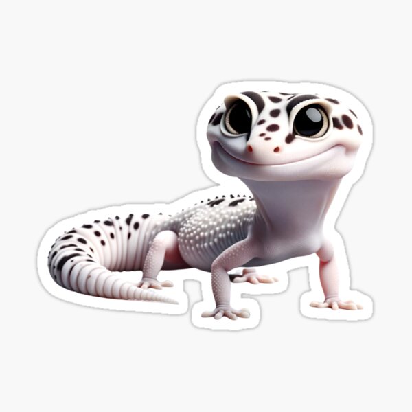 Smiling Gecko Stickers for Sale, Free US Shipping