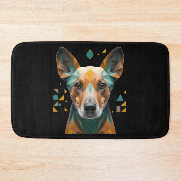 Item preview, Pinshcer Geometric Dog Wild Logo designed and sold by ArtByKubina.