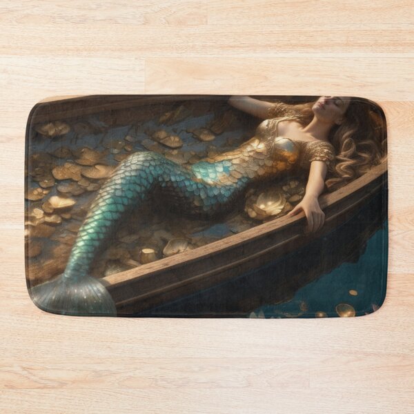 Item preview, Mermaid on Boat designed and sold by piscesmermaid.