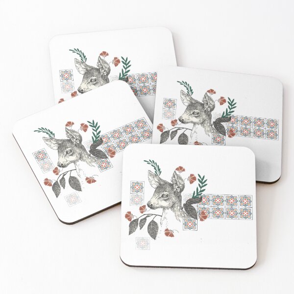 Item preview,  Fusion of Deer, Flowers and Anatolian Patterns designed and sold by atelierhol.