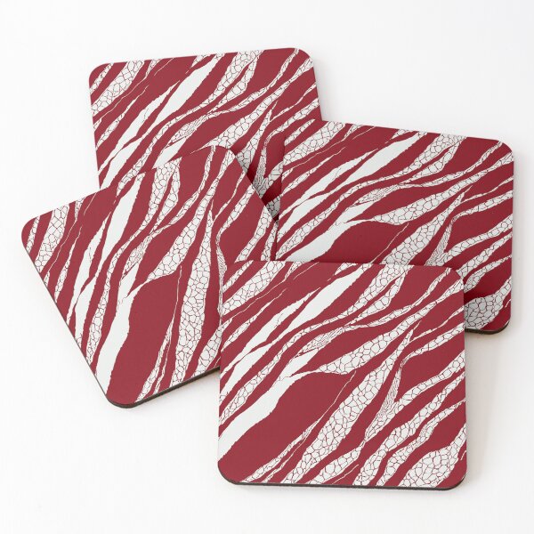 Item preview, Red and White Textured Stripes designed and sold by ColorfulVanilla.