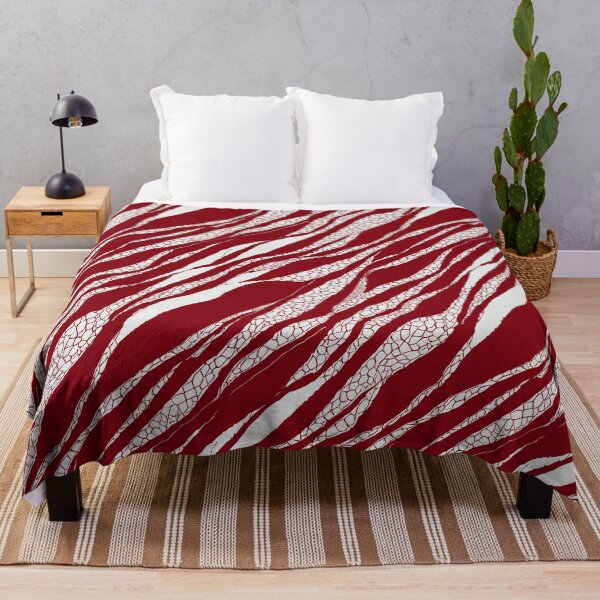Item preview, Red and White Textured Stripes designed and sold by ColorfulVanilla.