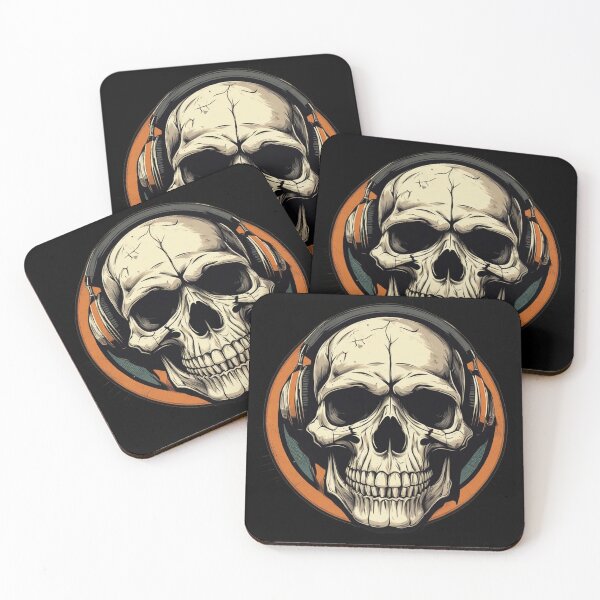 Item preview, DJ Skull Logo, Retro Graphics, Cyberpunk designed and sold by Burn-Ego.