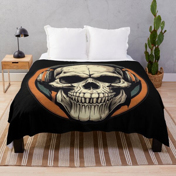 Item preview, DJ Skull Logo, Retro Graphics, Cyberpunk designed and sold by Burn-Ego.