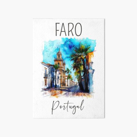 Artikel-Vorschau von Aquarelldesign von Faro - Portugal, designt und verkauft von Sketch-Shack.