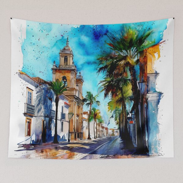 Item preview, Watercolor Design of Faro - Portugal  designed and sold by Sketch-Shack.