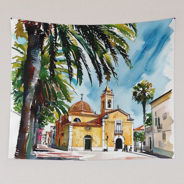 Item preview, Watercolor Design of Faro - Portugal  designed and sold by Sketch-Shack.