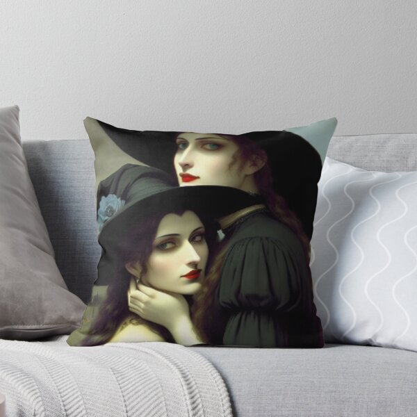 Item preview, LGBTQ Goth Antique Witch Lovers Portrait Lesbians designed and sold by TheDarkWardrobe.