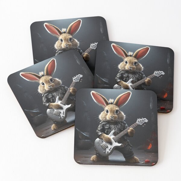 Item preview, Cute rock musician bunny. designed and sold by Sopilka.
