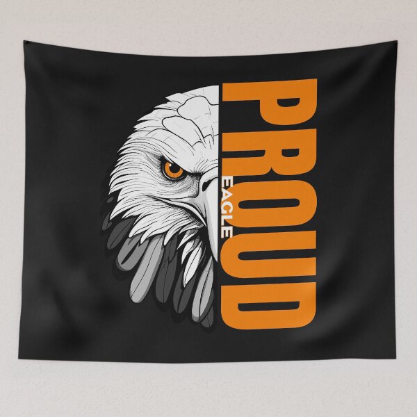 Item preview, Majestic Proud Eagle - Unique Wildlife Inspired Print designed and sold by SerhiiArt.