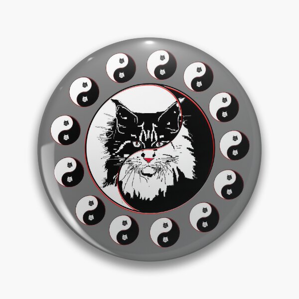 Item preview, yin yang balance harmony design eastern philosophy cat designed and sold by 4rpixs.