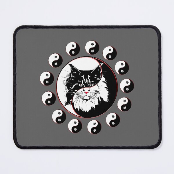 Item preview, yin yang balance harmony design eastern philosophy cat designed and sold by 4rpixs.