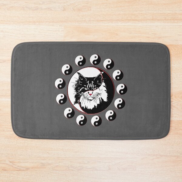 Item preview, yin yang balance harmony design eastern philosophy cat designed and sold by 4rpixs.