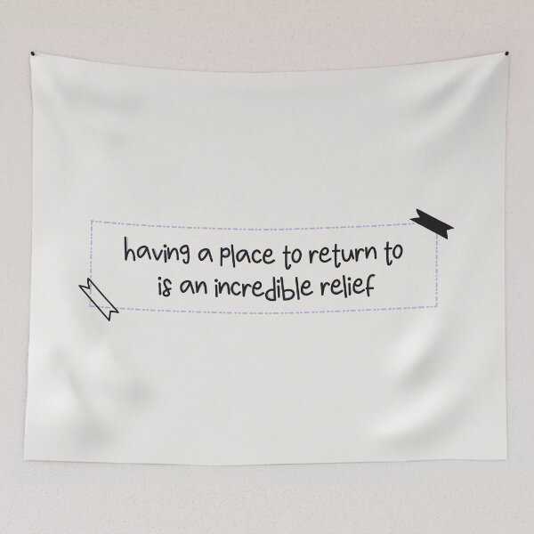 Item preview, having a place to return to is an incredible relief | welcome to samdal-ri designed and sold by Pinu92.