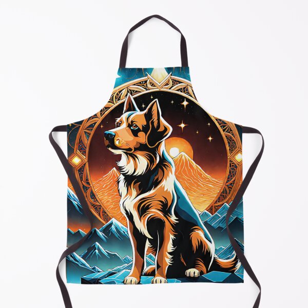 Item preview, Mystic Dog: Art Adorned with Dazzling Details designed and sold by cyberartstudiox.